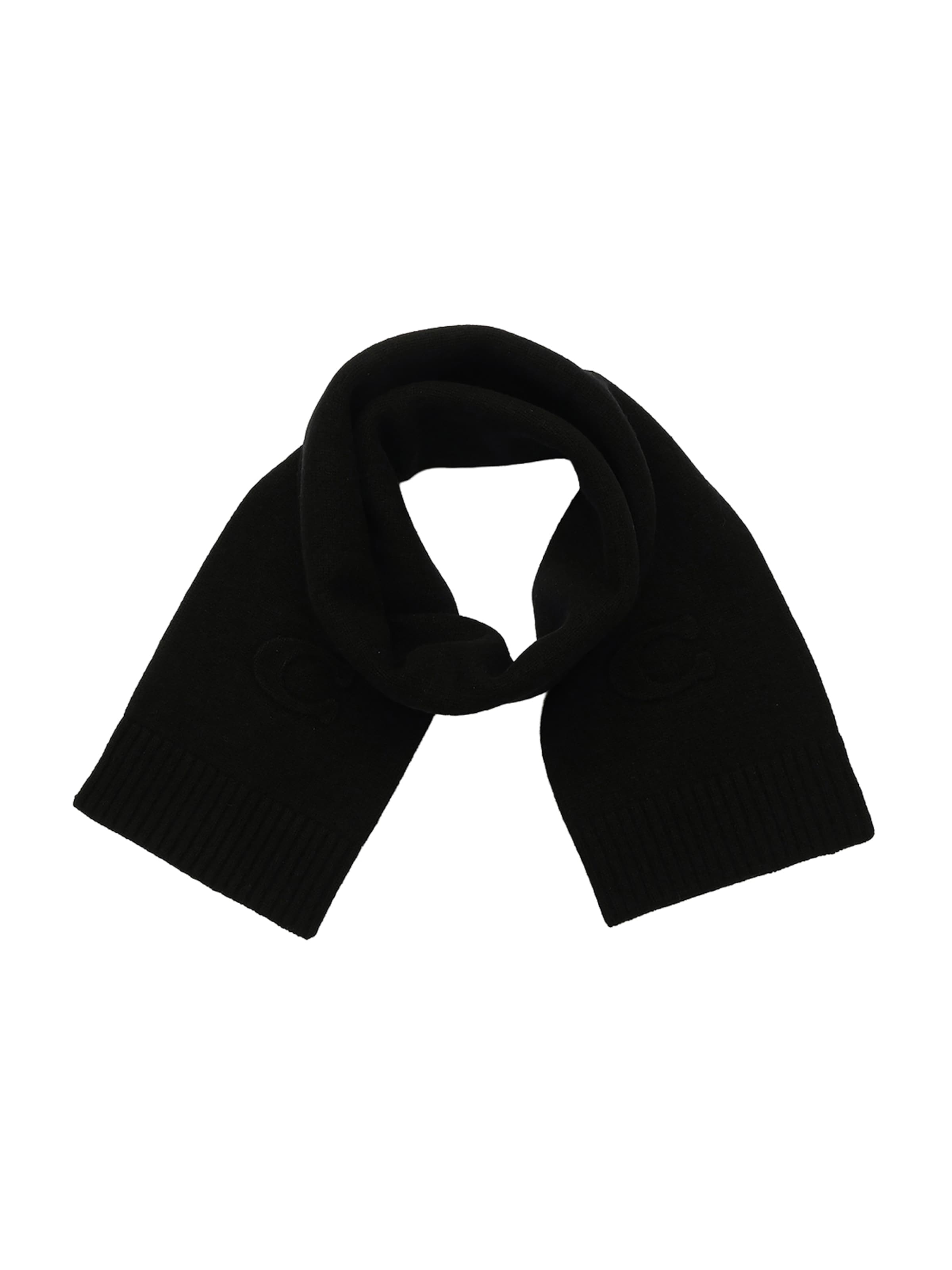 COACHŠal &#x27;EMBOSSED KNIT MUFFLER&#x27; - crna boja: prednji dio