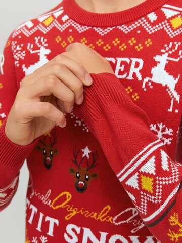 Pull-over 'Hoho' Jack & Jones Junior en rouge