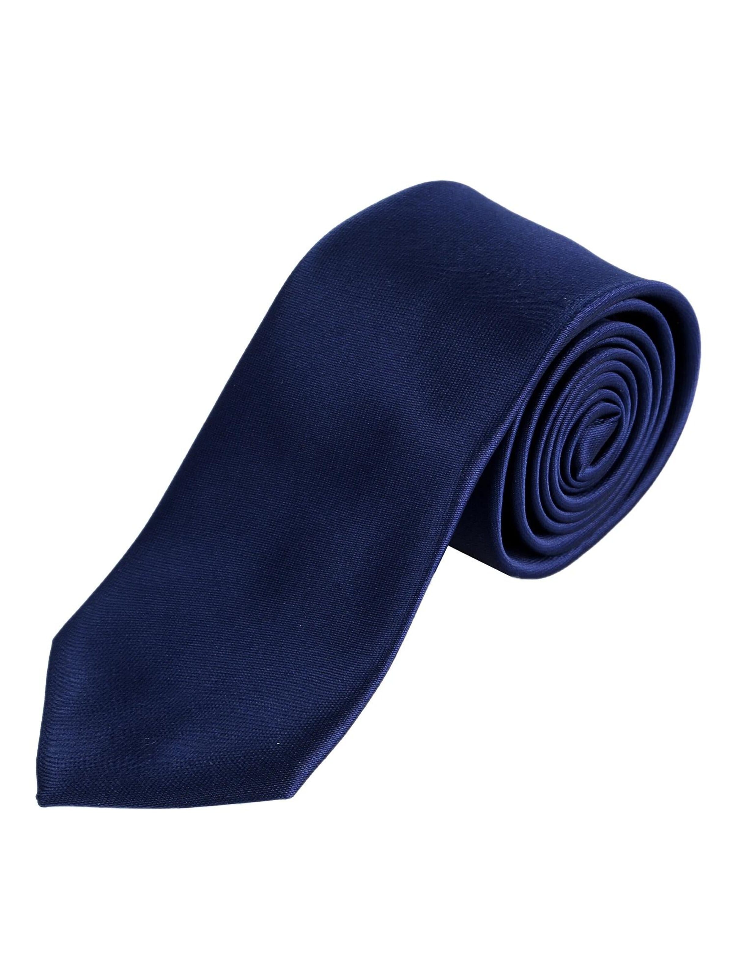 DonDon Tie 'DonDon Herren Krawatte 7 cm klassische handgefertigte Business Krawatte - Blau' in One size in Dark blue, Item view