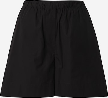 Samsøe Samsøe Широка кройка Панталон 'Laury' в черно: отпред