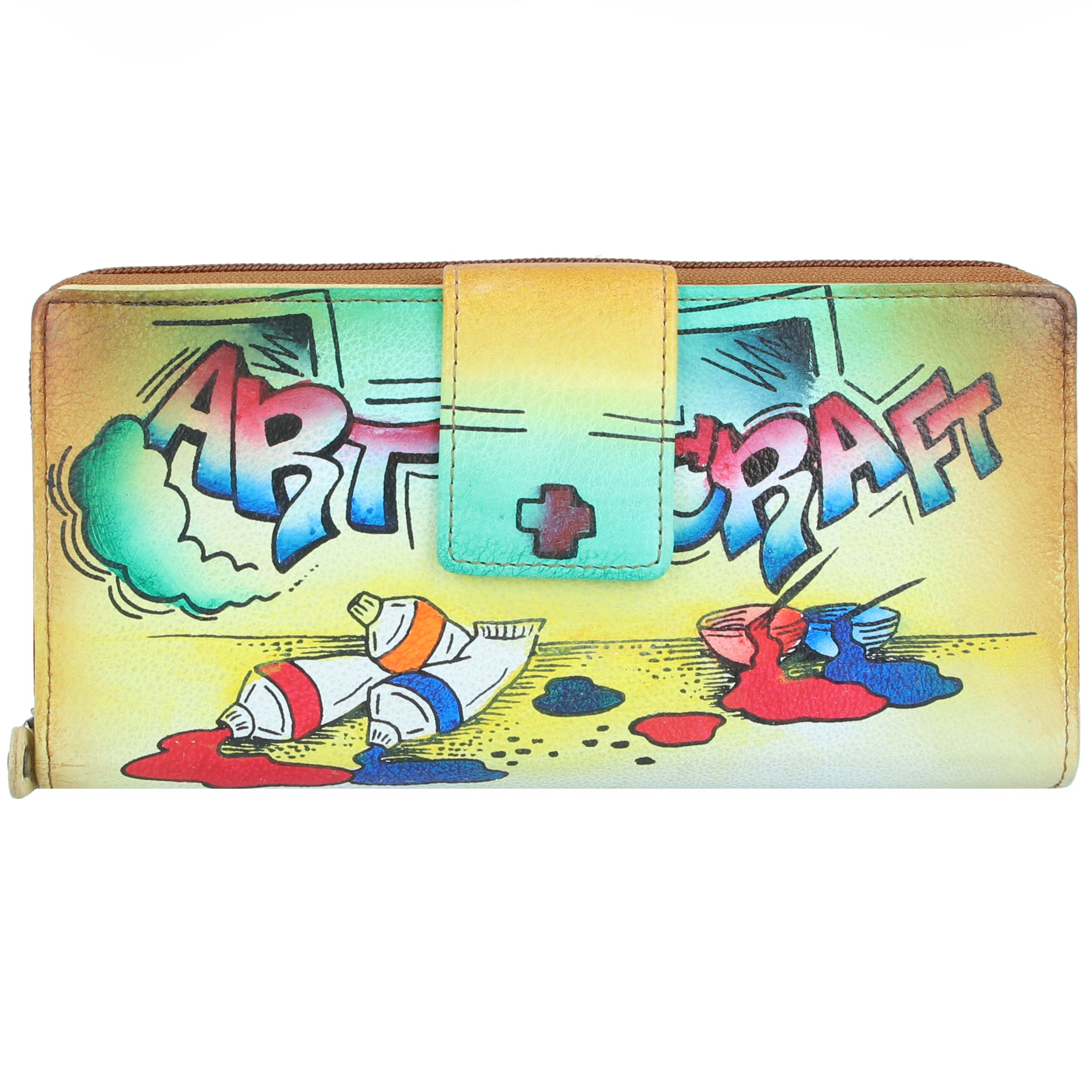 Porte-monnaies 'Art + Craft' Greenland Nature en mélange de couleurs : devant