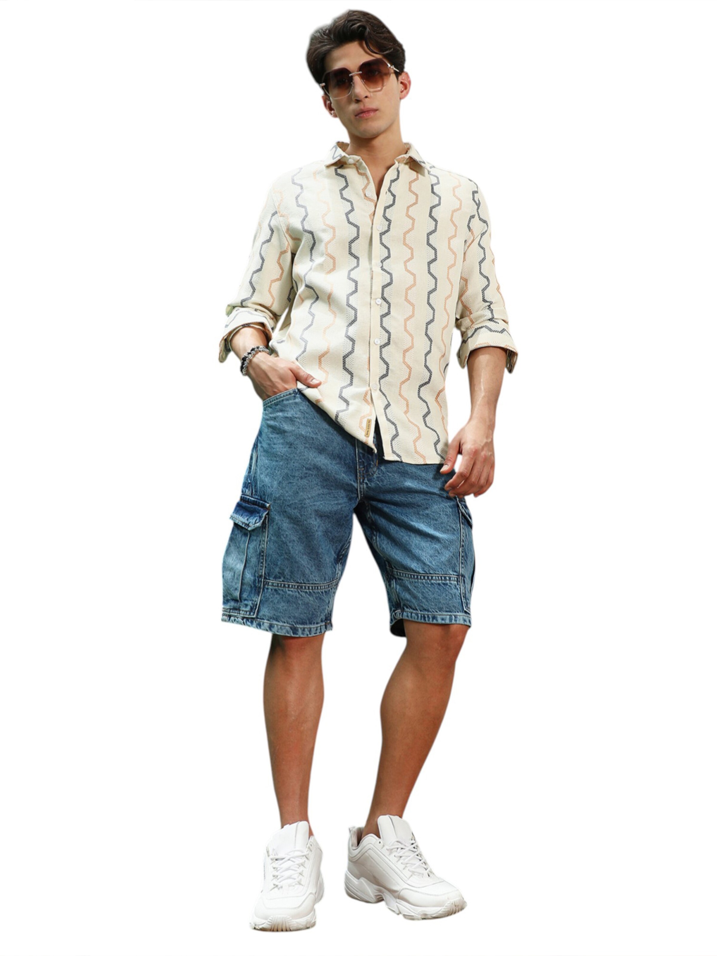 Campus Sutra Regular fit Button Up Shirt 'Jaliyah' in White