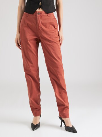 ESPRIT Regular Broek in Bruin: voorkant