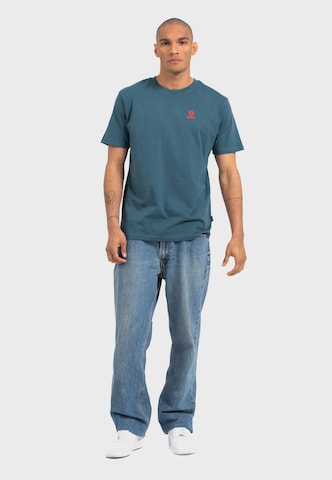 Oldskull Shirt 'Asian Neon Djane' in Blauw