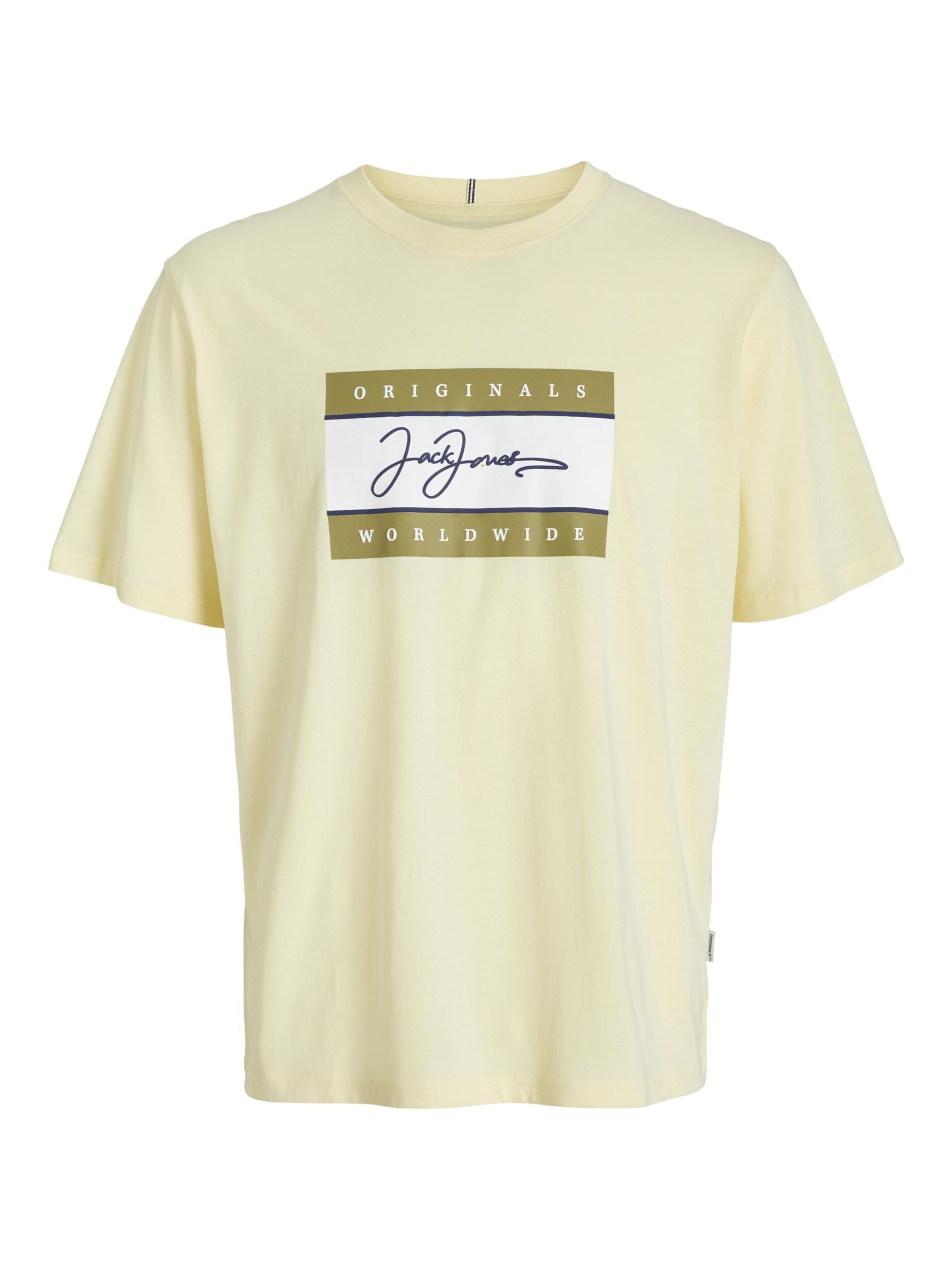 JACK & JONES Shirt 'JORFrederiksberg' in Yellow: front