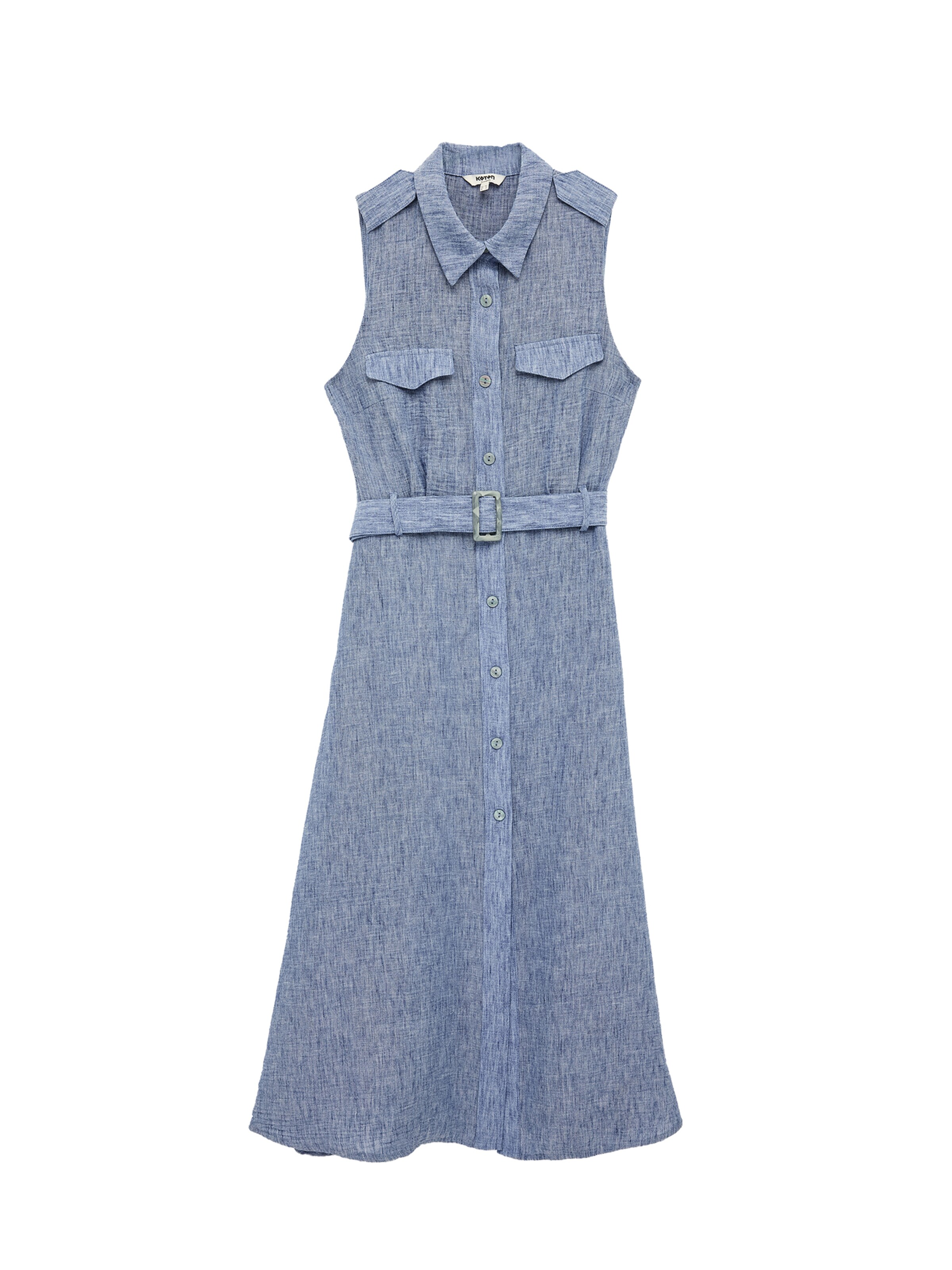 Koton Blousejurk in Blauw: voorkant