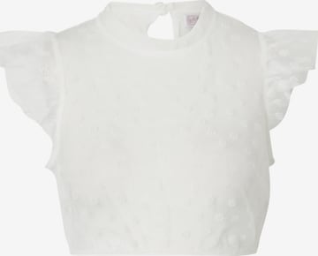 MARJO Blouse in Wit: voorkant