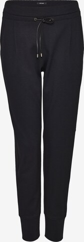 OPUS Tapered Pleat-front trousers 'Emela' in Black: front