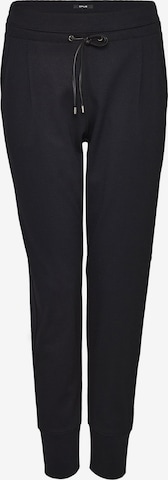 OPUS Tapered Pleat-Front Pants 'Emela' in Black: front