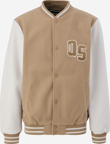 QS Between-Season Jacket in Brown: front