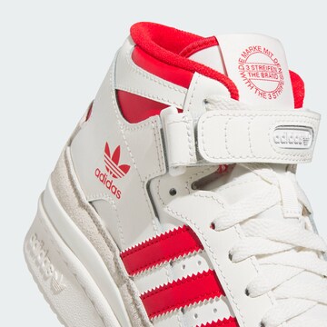 Baskets hautes 'Forum' ADIDAS ORIGINALS en blanc