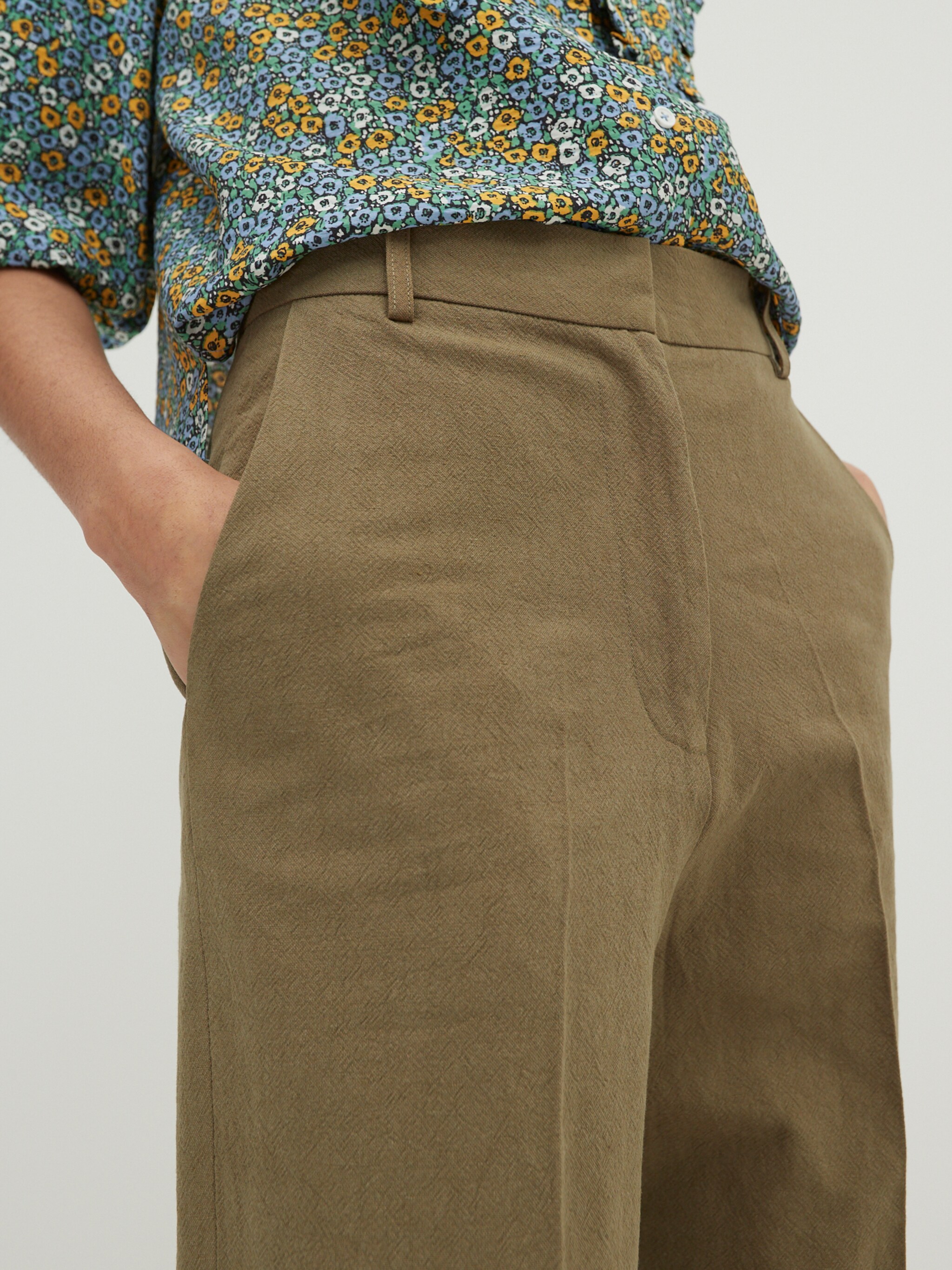EDITED Producten Pantalon 'Leona' Olijfgroen