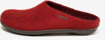 MagicFelt Hausschuh '736' in Rot: Vorderseite