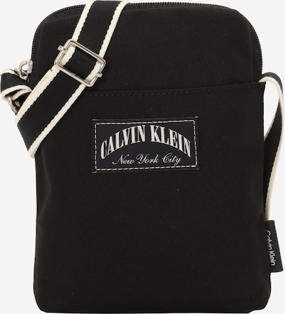 Rankinė su ilgu dirželiu iš Calvin Klein, spalva – antracito spalva / juoda / balta, Prekių apžvalga