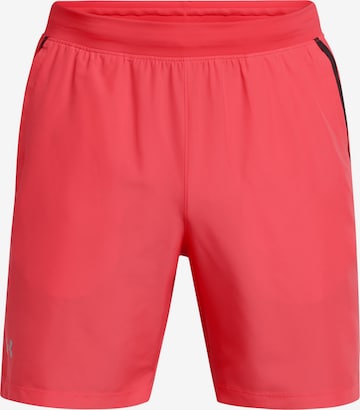 UNDER ARMOUR Sports trousers in Red: front