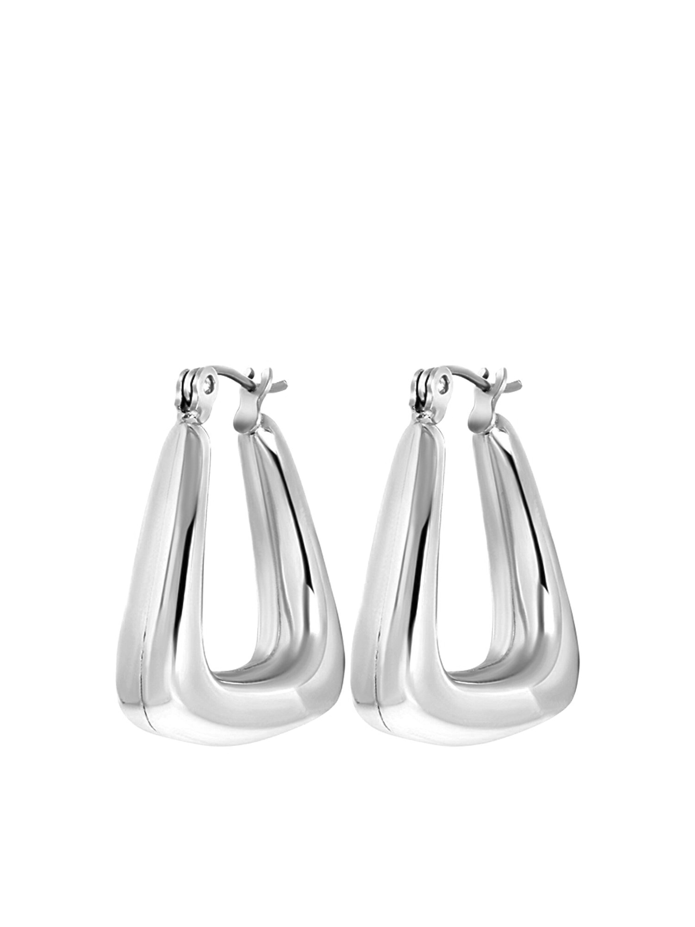 Lucardi Oorbellen in Zilver: voorkant