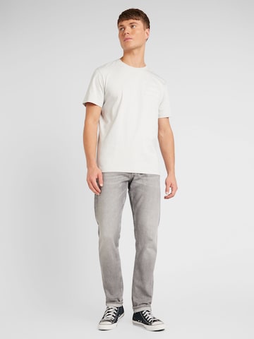 Calvin Klein Jeans Tričko 'DIFFUSED STACKED' - Sivá