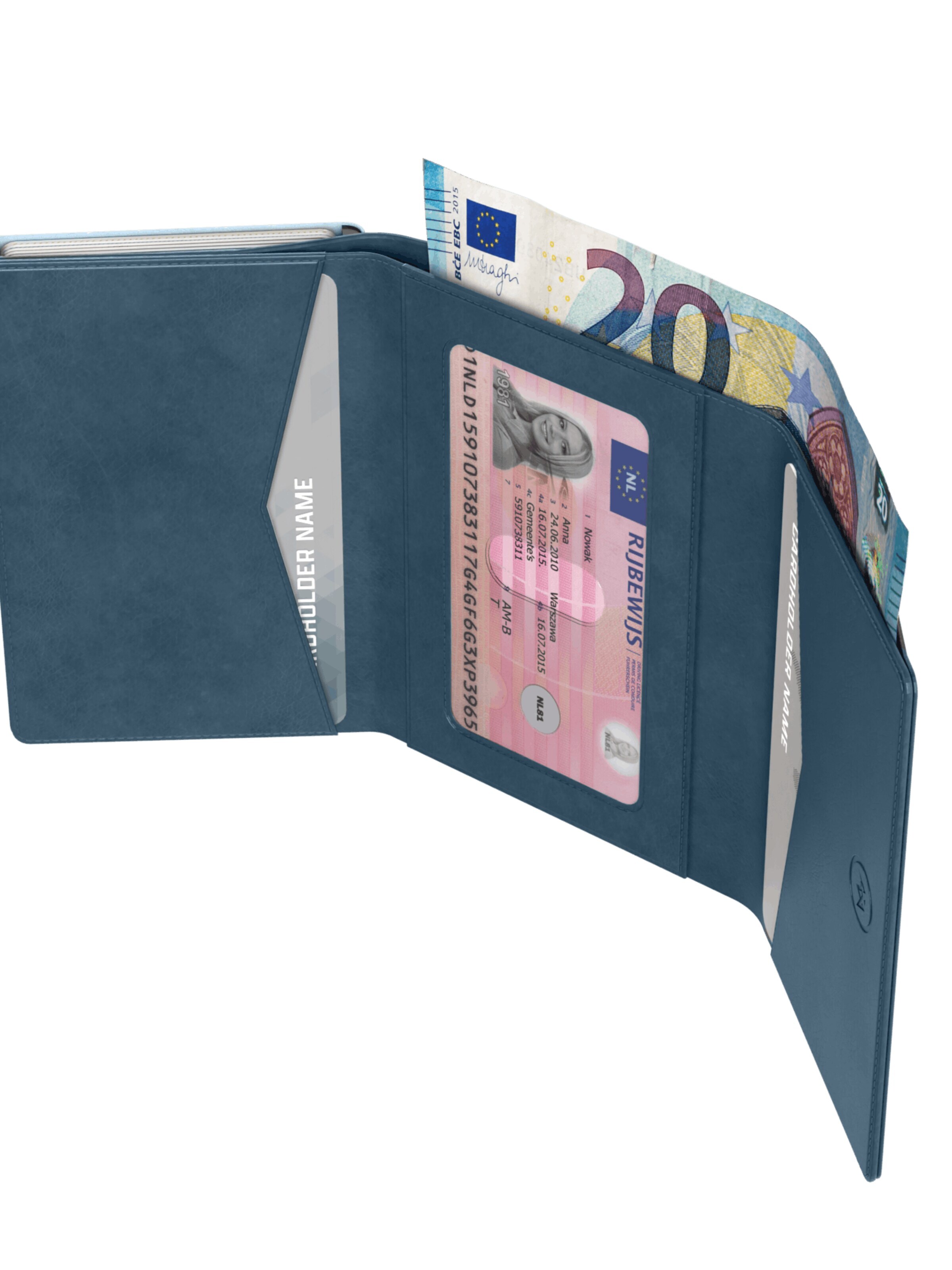Prowallet Portemonnee 'Pasjeshouder Classic' in Blauw