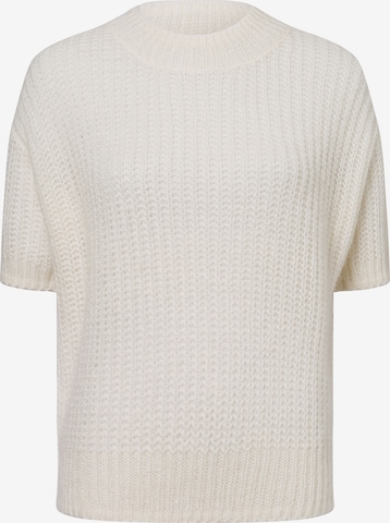 Marie Lund Strickpullover aus Wolle ' ' in Weiß: Vorderseite