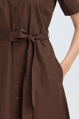 Fransa - Vestidos camiseiros 'FRFanty' em castanho