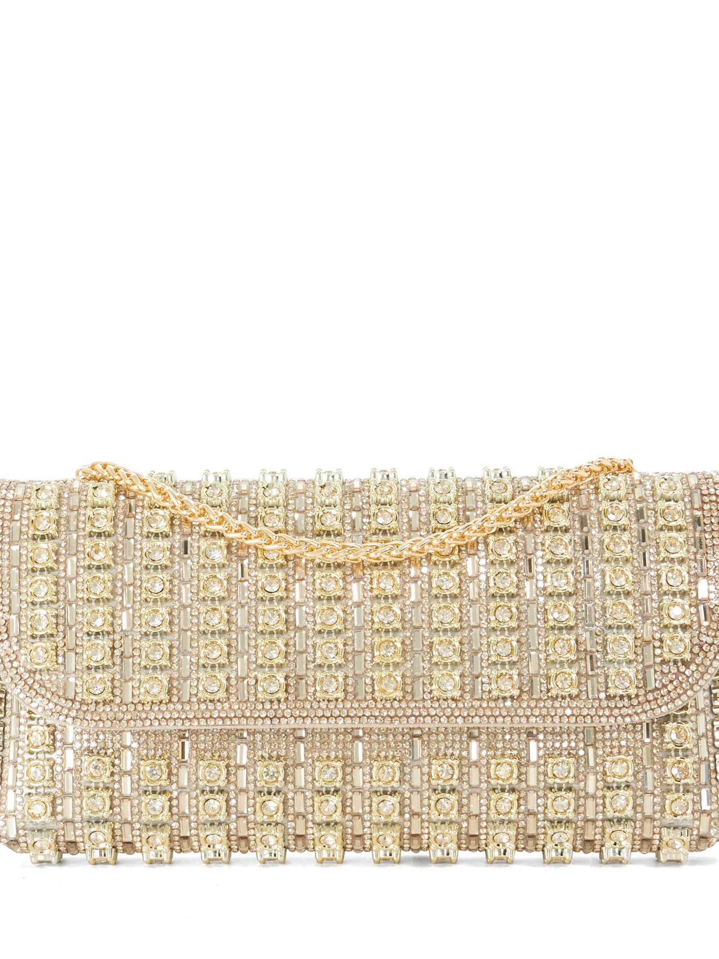 Dune LONDON Clutch 'Elabourate' in Goud