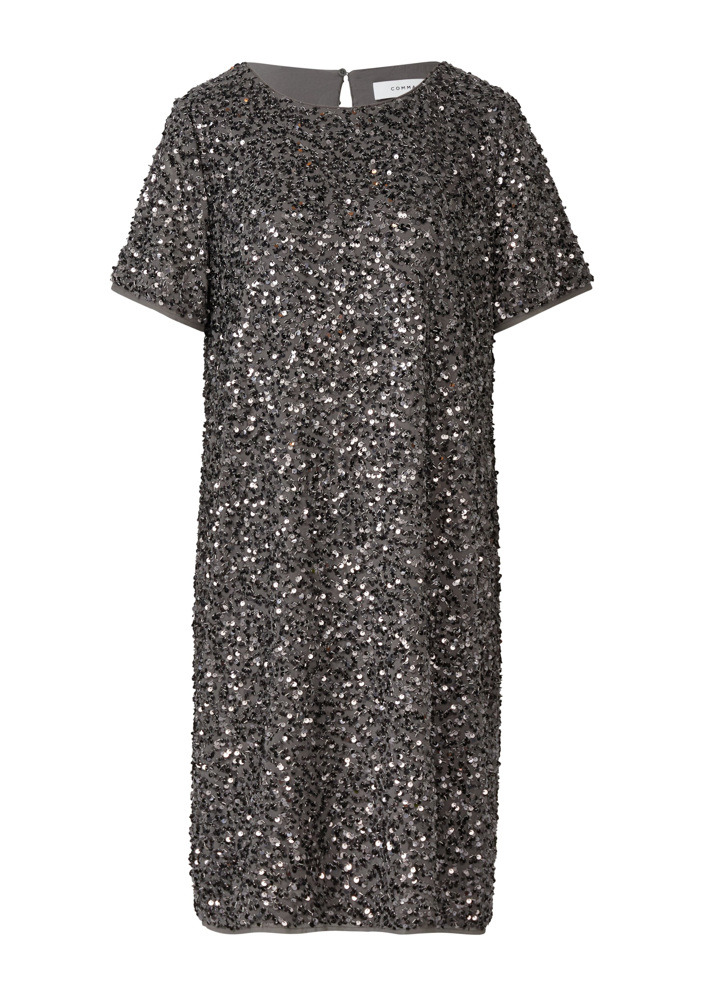 COMMA Kleid in Grau: Vorderseite