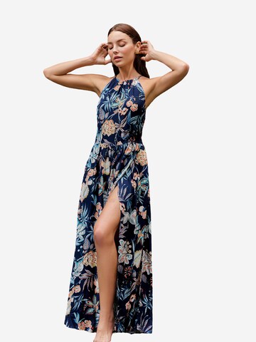 Cupshe Beach Dress in Blue: front