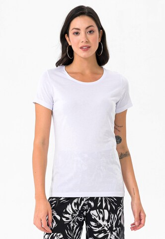 T-shirt Felix Hardy en blanc : devant