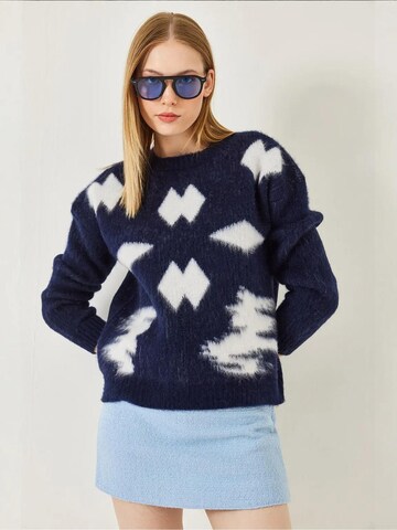 Pull-over Bianco Lucci en bleu