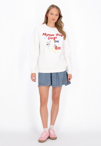 Sweat-shirt 'Pop' MYMO en blanc