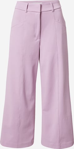 ICHI Wide leg Broek in Gemengde kleuren: voorkant