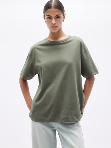 Pull&Bear Shirt in Grijs: voorkant