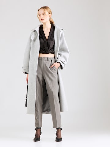 PIECES Loose fit Pleated Pants 'Camil' in Grey