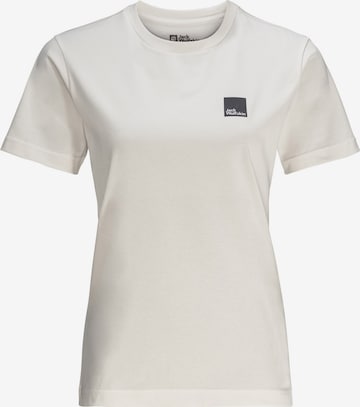 JACK WOLFSKIN - Camiseta funcional en blanco: frente