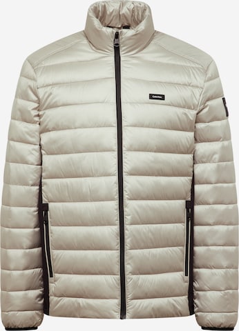 Veste mi-saison Calvin Klein en gris : devant