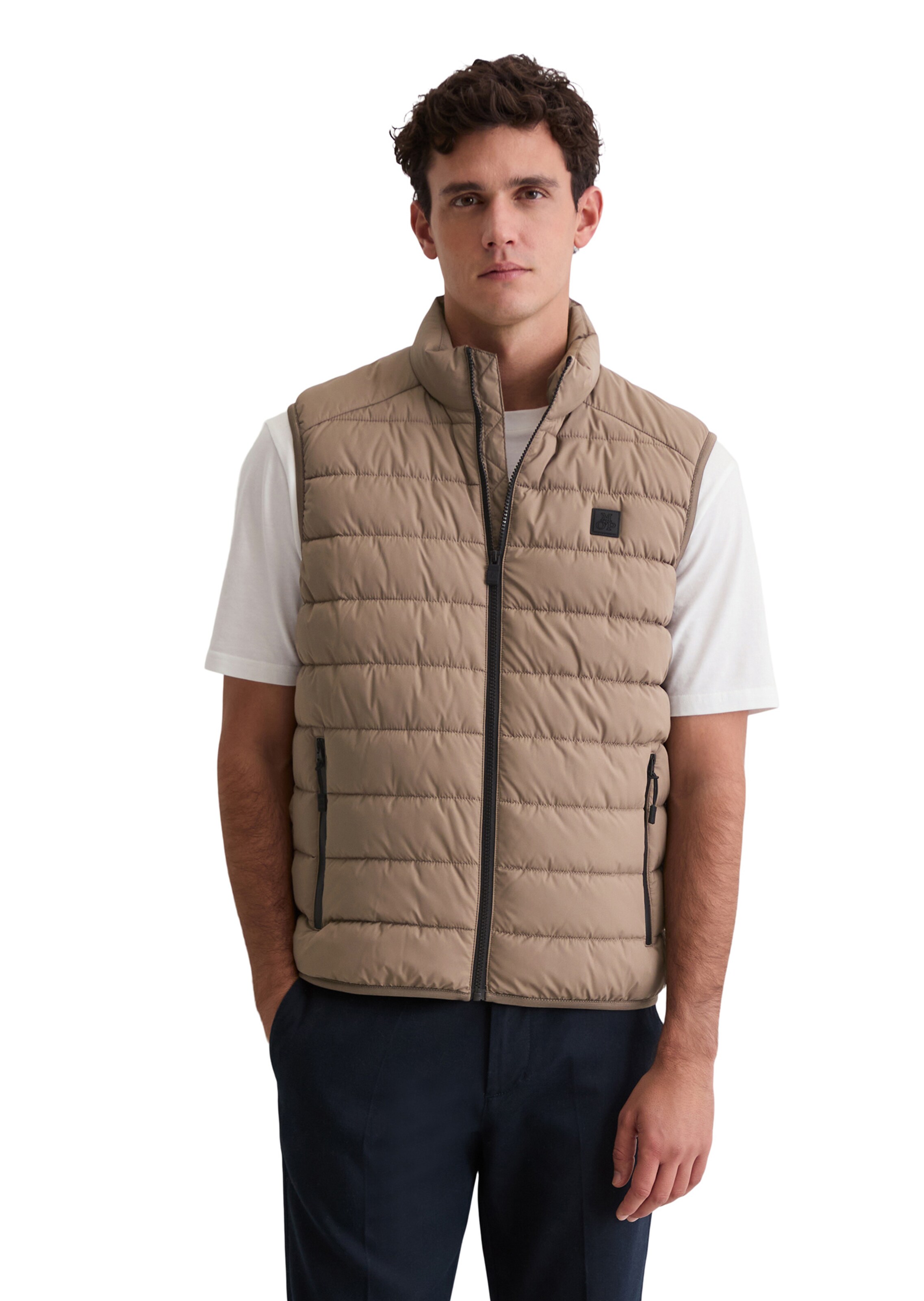 Marc O'Polo Weste in Braun: Vorderseite