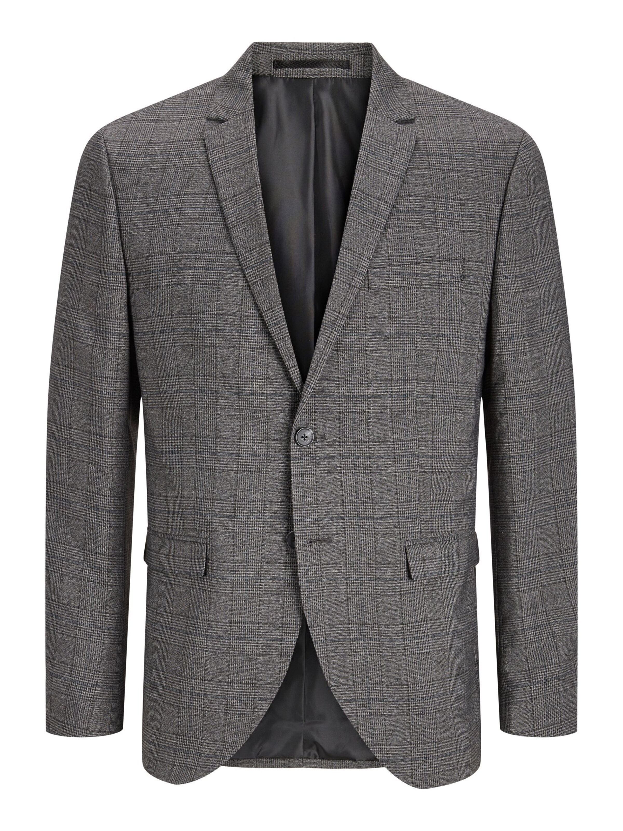 JACK & JONES - Corte superestrecho Chaqueta saco 'FRANCO' en gris: frente