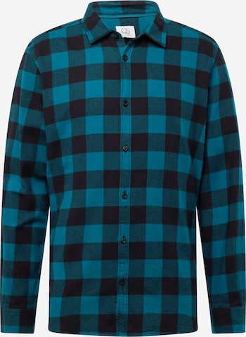 QS Button Up Shirt in Blue: front