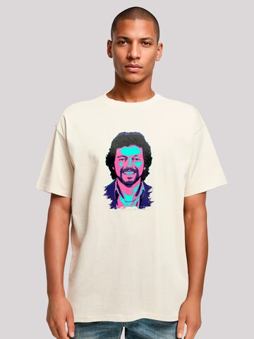 F4NT4STIC Shirt 'TV Times Jeremy Beadle 1982 Pop Art' in Beige: voorkant