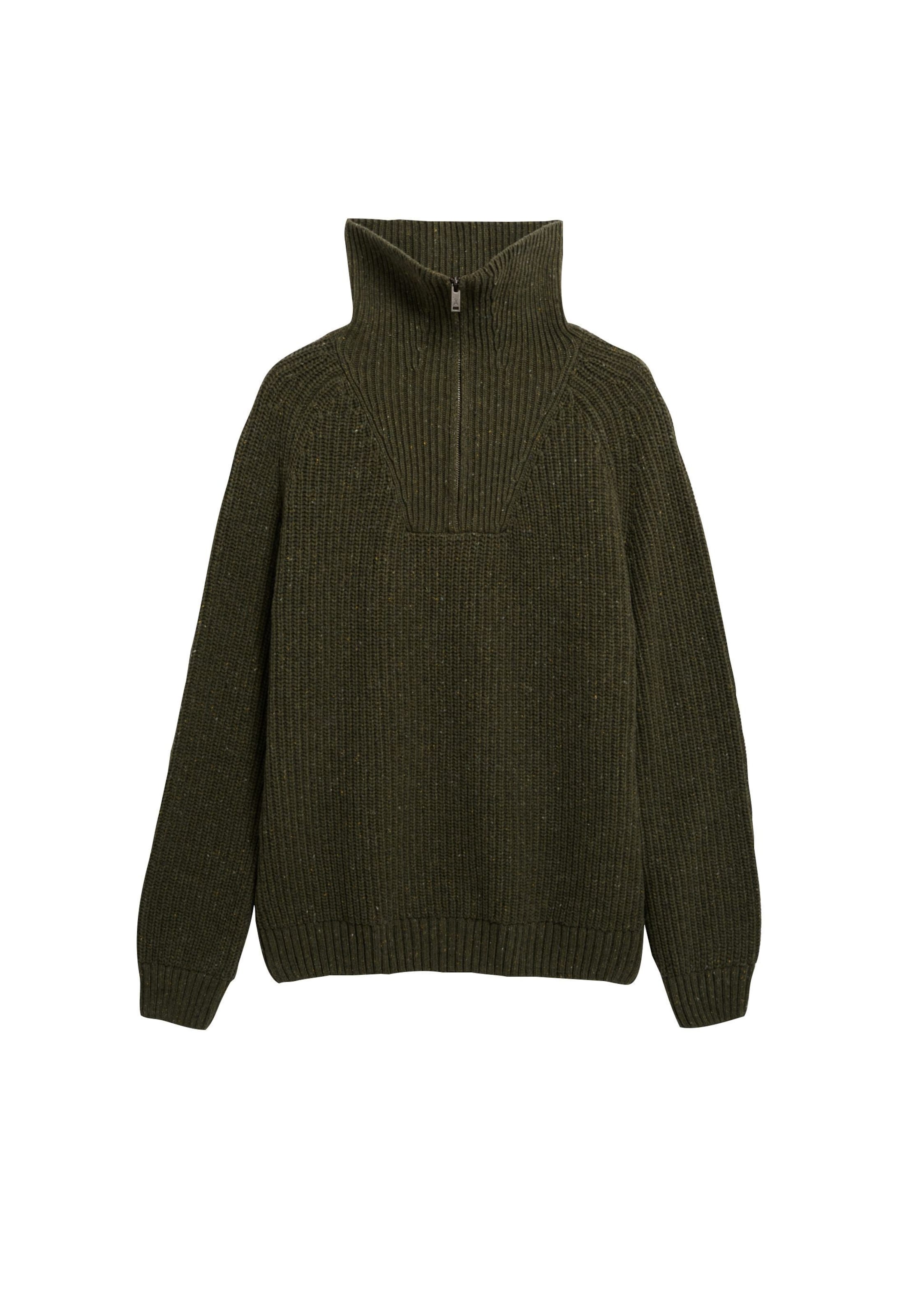 ARMEDANGELS Troyer TWEED in Grün: Vorderseite