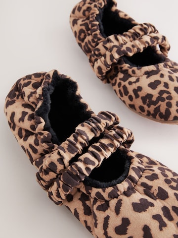 Next Strap ballerina in Brown