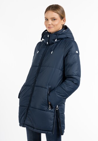 DreiMaster Maritim Winter Coat in Blue: front