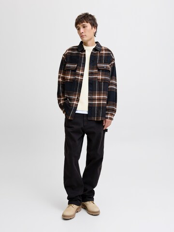 JACK & JONES Pulover 'JORNORREBRO' | bež barva