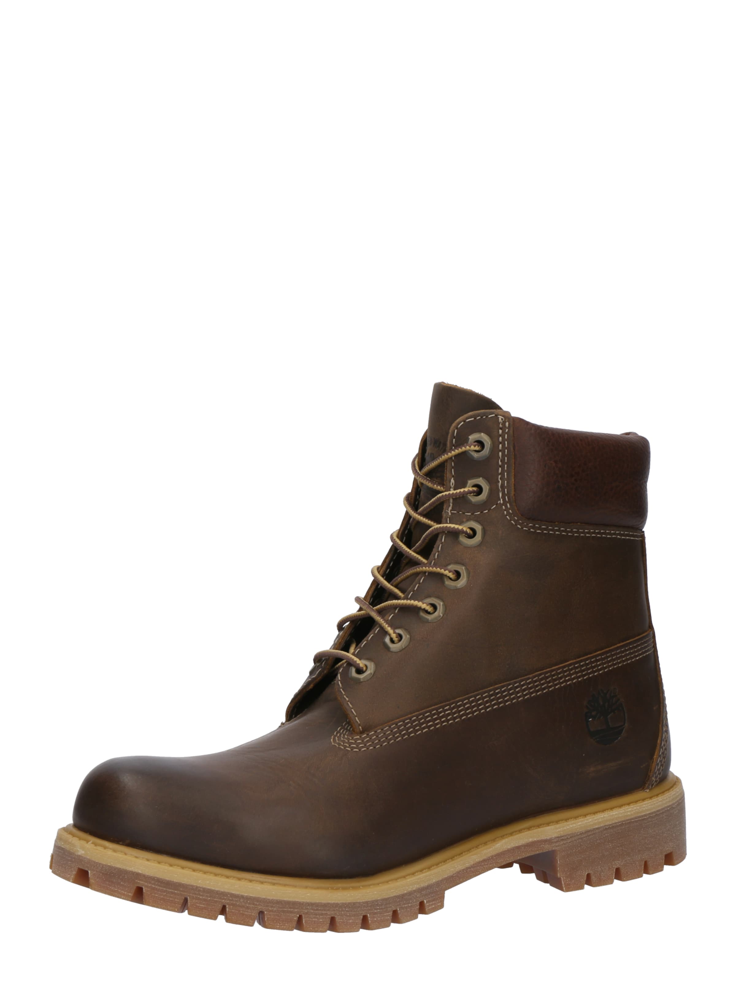 TIMBERLAND - Botas com atacadores em castanho: frente