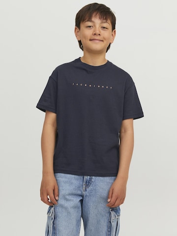 T-Shirt 'STAR' Jack & Jones Junior en bleu : devant