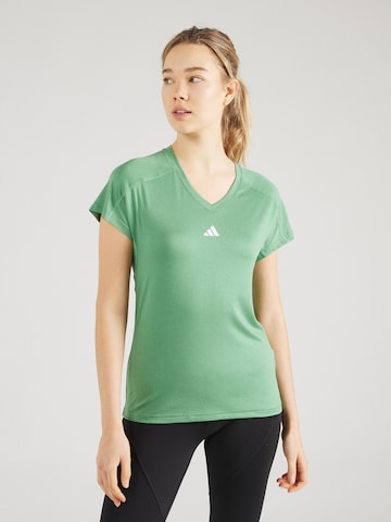 ADIDAS PERFORMANCE - Camiseta funcional 'Train Essentials' en verde: frente