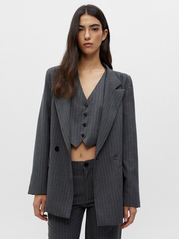 Pull&Bear Blazers in Grijs: voorkant