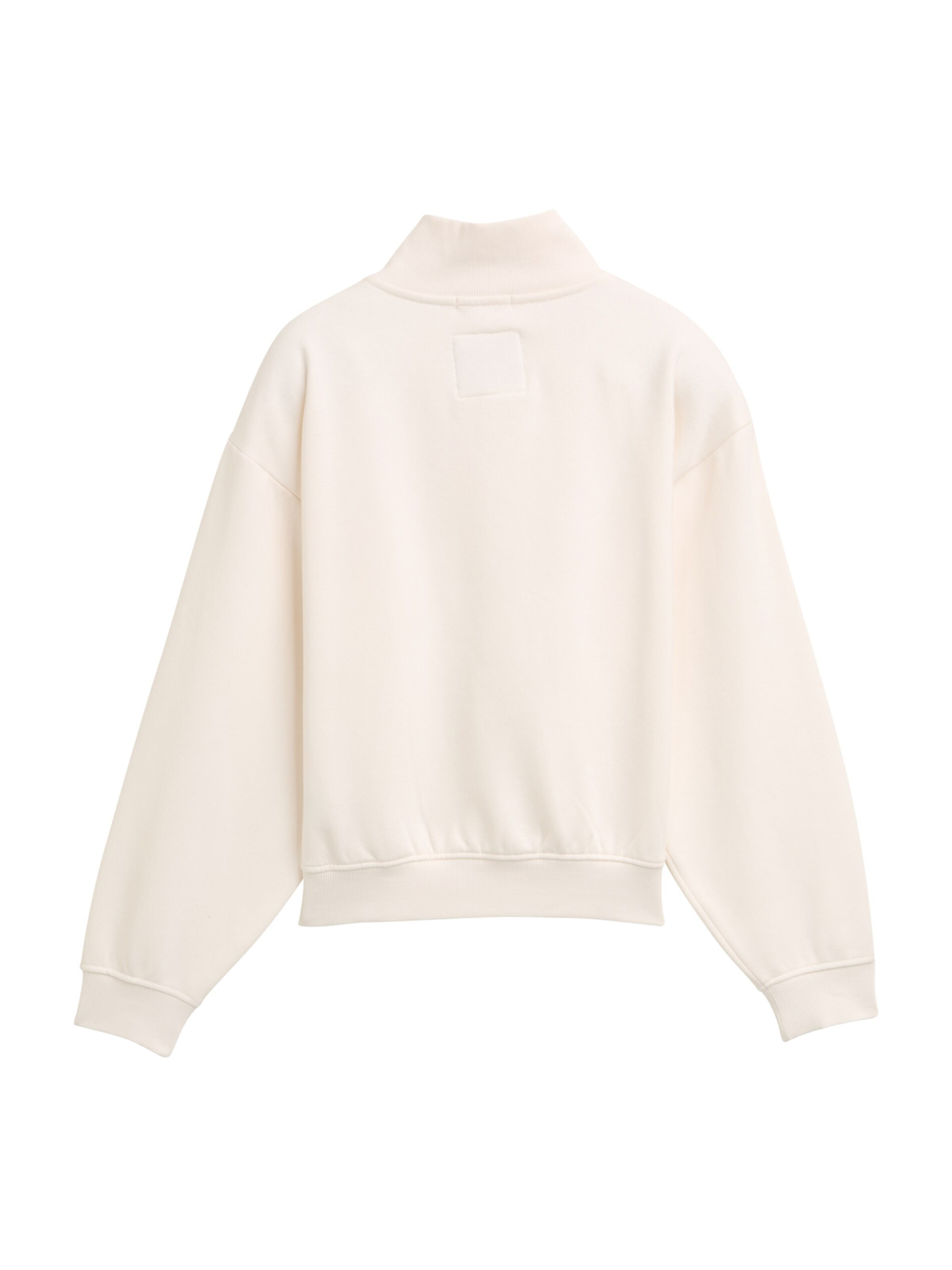 TOM TAILOR Sweat jacket in White