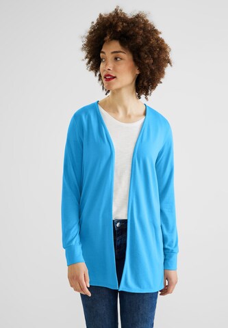 STREET ONE Knit Cardigan in Blue: front