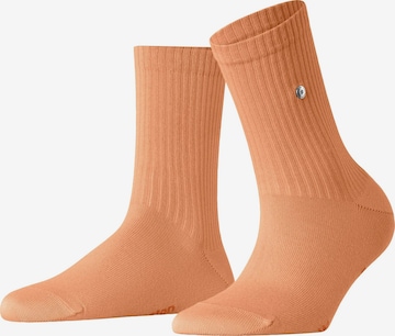 BURLINGTON Socks 'Fleet Street' in Orange: front